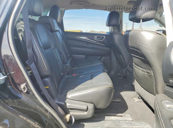 5N1DL0MN4HC527866 2017 INFINITI QX60 Black უკანა სალონის ხედი