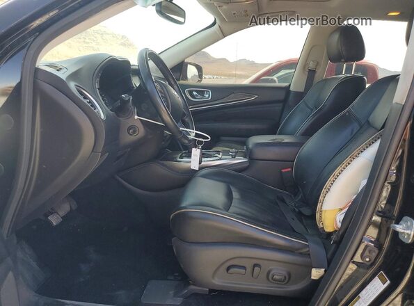 5N1DL0MN4HC527866 2017 INFINITI QX60 Black წინა სალონის ხედი