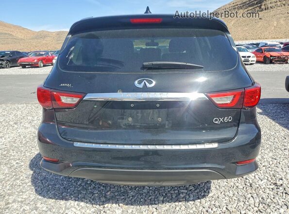 5N1DL0MN4HC527866 2017 INFINITI QX60 Black უკანა ხედი
