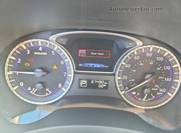 5N1DL0MN4LC536009 2020 INFINITI QX60 Blue Instrument cluster view