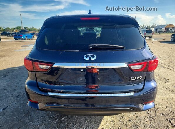 5N1DL0MN4LC536009 2020 INFINITI QX60 Blue Rear view