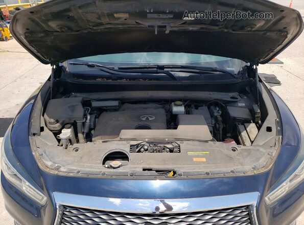 5N1DL0MN6LC514609 2020 INFINITI QX60 Blue Vista del compartimento del motor