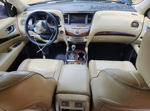 5N1DL0MN7HC507109 2017 INFINITI QX60 Black Widok deski rozdzielczej