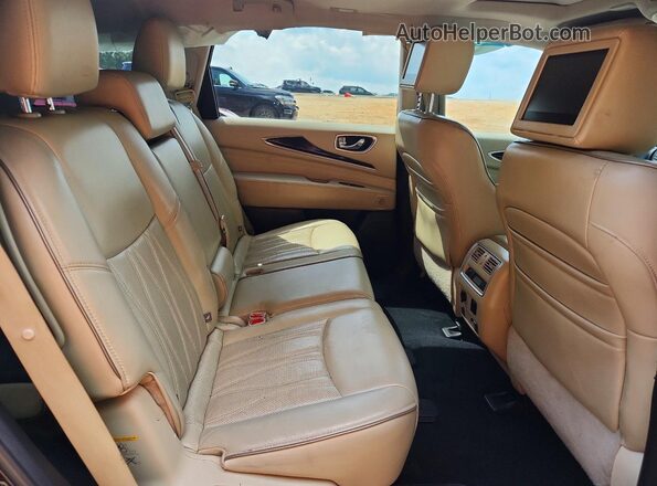 5N1DL0MN7HC507109 2017 INFINITI QX60 Black Widok wnętrza z tyłu