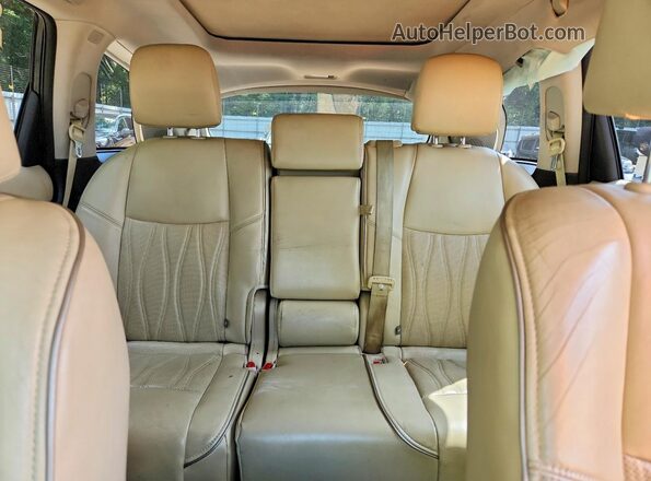 5N1DL0MN7HC507109 2017 INFINITI QX60 Black Widok tylnych siedzeń