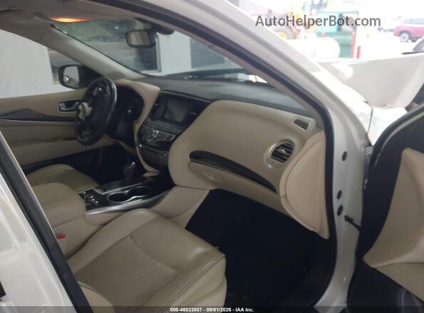 5N1DL0MN8JC502720 2018 INFINITI QX60 White Вид салону спереду
