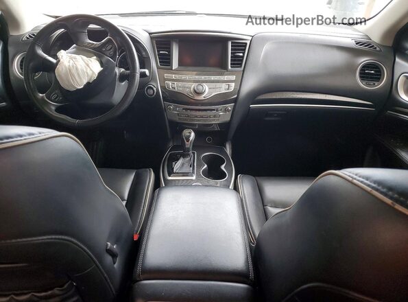5N1DL0MN9KC569540 2019 INFINITI QX60 White Вид панелі приладів