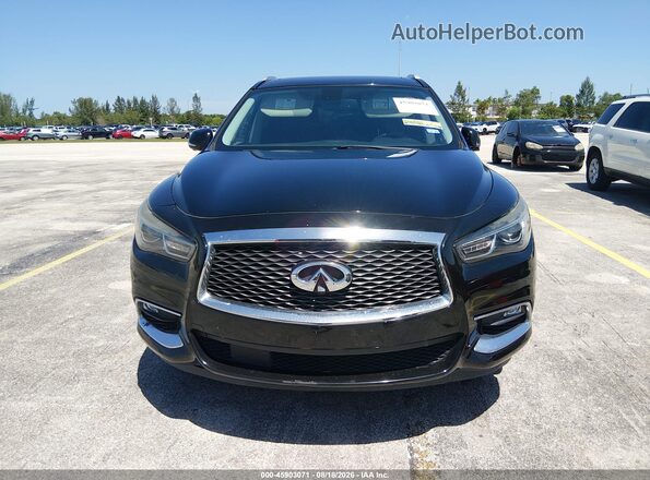 5N1DL0MNXHC549063 2017 INFINITI QX60 Black Widok zestawu wskaźników