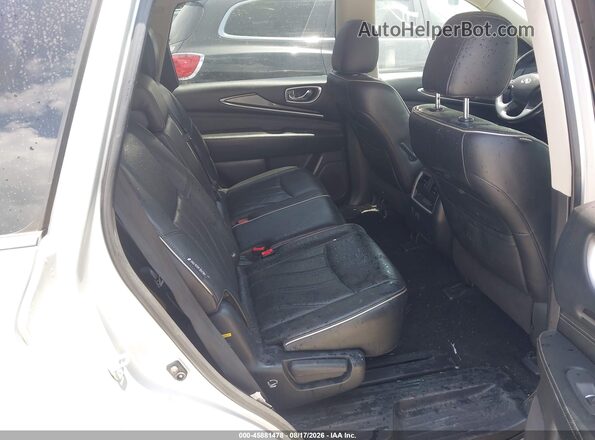 5N1DL0MNXJC533595 2018 INFINITI QX60 Silver Vista de la etiqueta del VIN
