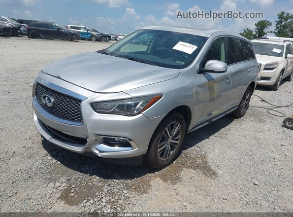5N1DL0MNXJC533595 2018 INFINITI QX60 Silver Vista tres cuartos delantera izquierda