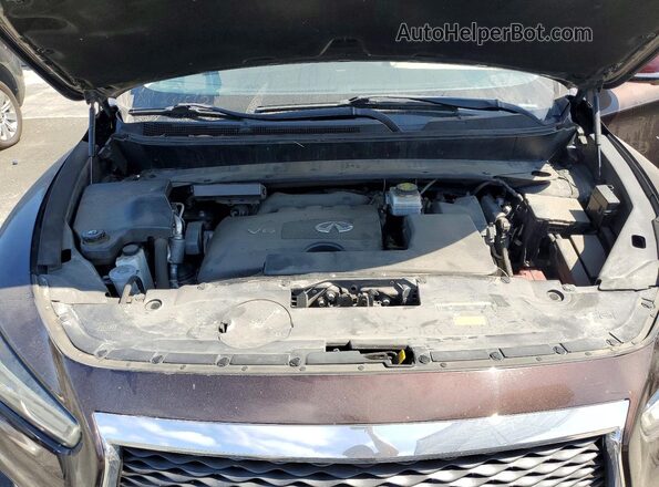 5N1DL0MNXKC567277 2019 INFINITI QX60 Burgundy Rear interior view