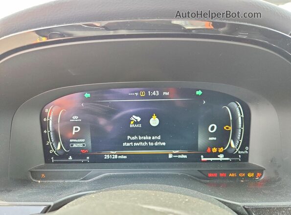 5N1DL1FS3RC357154 2024 INFINITI QX60 Gray Instrument cluster view