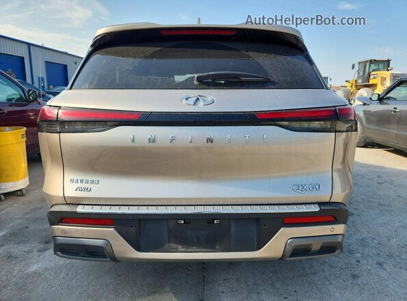 5N1DL1GS1PC372604 2023 INFINITI QX60 Tan Вид ззаду