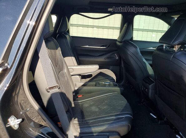5N1DL1HU0PC372044 2023 INFINITI QX60 Black Вид задньої частини салону