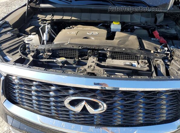 5N1DL1HU0PC372044 2023 INFINITI QX60 Black Вид підкапотного простору