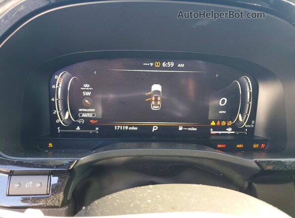 5N1DL1HU0PC372044 2023 INFINITI QX60 Black Вид щитка приладів