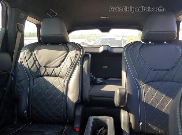 5N1DL1HU0PC372044 2023 INFINITI QX60 Black Вид задніх сидінь