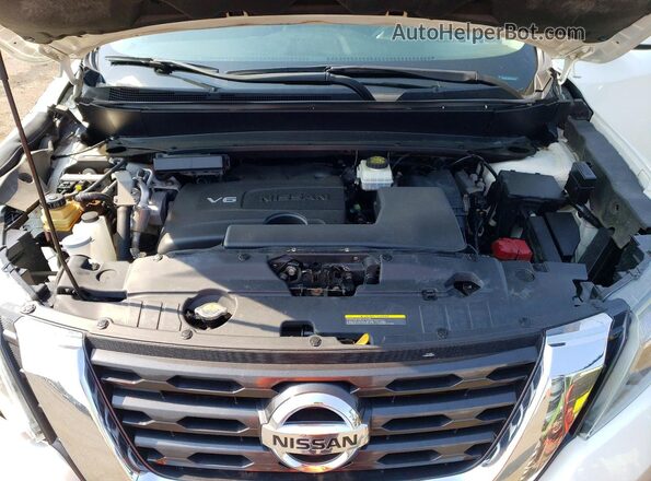 5N1DR2MM0JC609729 2018 NISSAN PATHFINDER White Engine compartment view