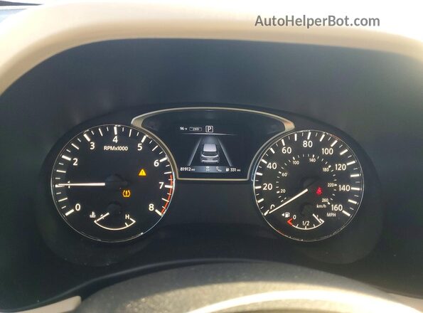 5N1DR2MM1JC642741 2018 NISSAN PATHFINDER White Instrument cluster view