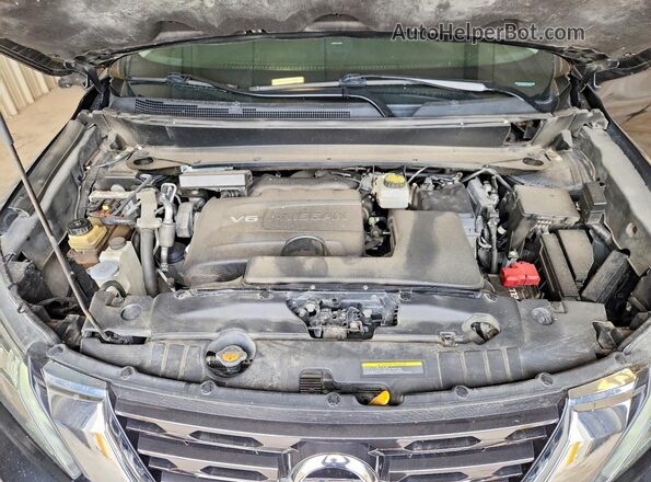 5N1DR2MM2JC619016 2018 NISSAN PATHFINDER Black Vista del compartimento del motor