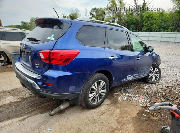 5N1DR2MM2JC665543 2018 NISSAN PATHFINDER Синий Задняя правая четверть