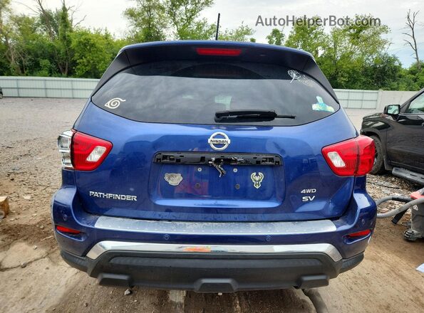 5N1DR2MM2JC665543 2018 NISSAN PATHFINDER Синий Вид сзади