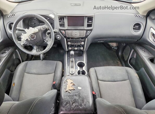 5N1DR2MM2JC665543 2018 NISSAN PATHFINDER Синий Вид панели приборов