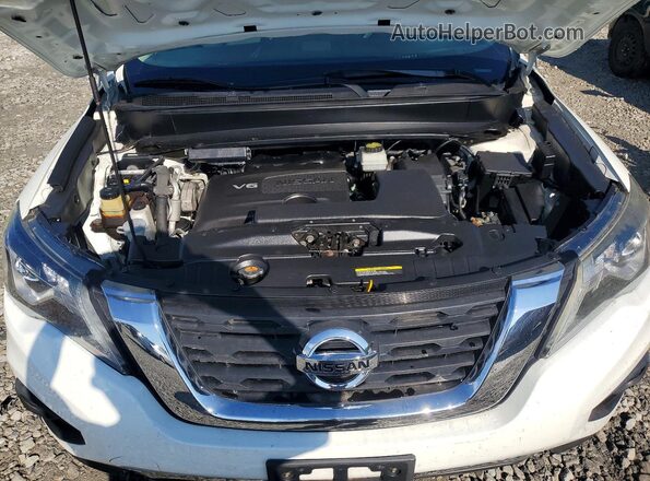 5N1DR2MM3JC631577 2018 NISSAN PATHFINDER White ძრავის განყოფილების ხედი