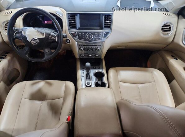 5N1DR2MM3JC676034 2018 NISSAN PATHFINDER White Widok deski rozdzielczej