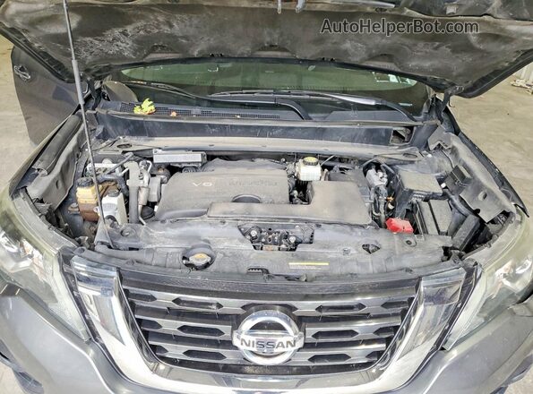 5N1DR2MM5HC640856 2017 NISSAN PATHFINDER Silver Engine compartment view