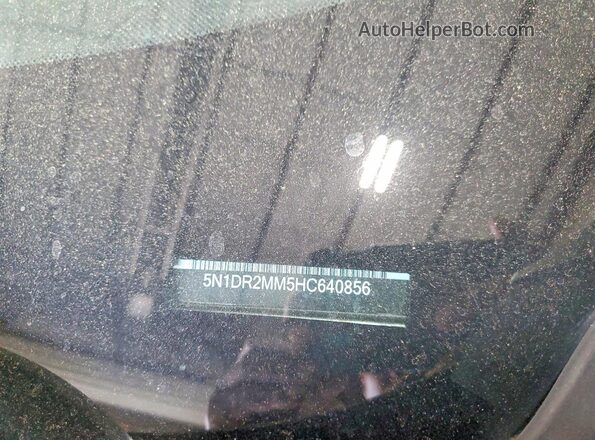 5N1DR2MM5HC640856 2017 NISSAN PATHFINDER Silver VIN sticker view