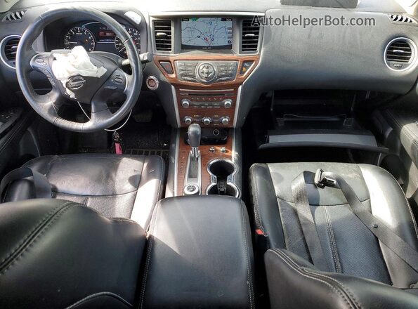 5N1DR2MM5HC640856 2017 NISSAN PATHFINDER Silver Dashboard view