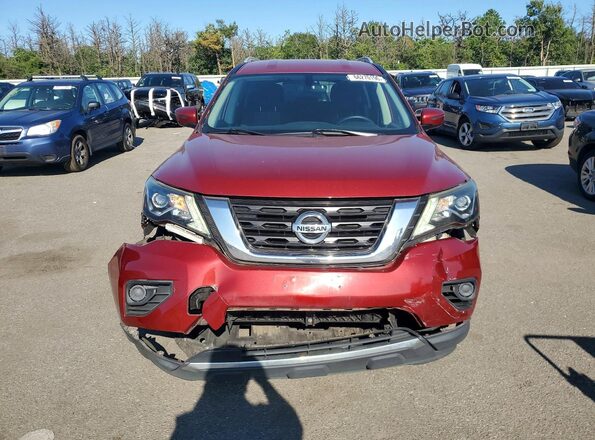 5N1DR2MM6HC692447 2017 NISSAN PATHFINDER Бордовый Вид спереди