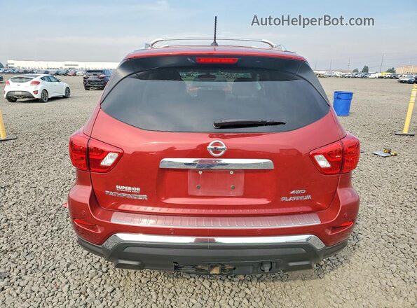 5N1DR2MM7HC611598 2017 NISSAN PATHFINDER Red Rear view