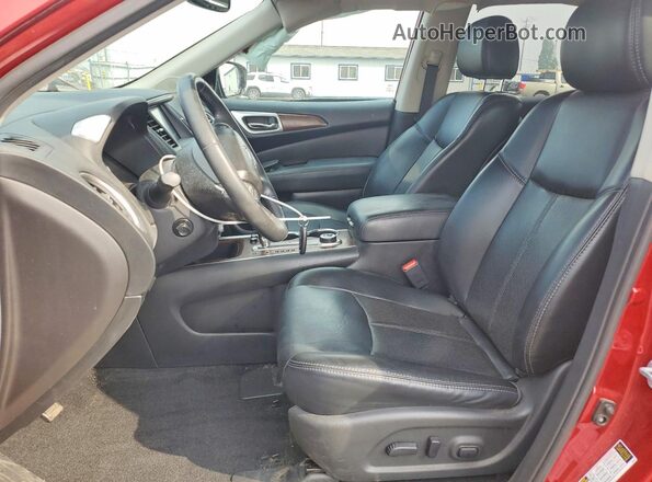 5N1DR2MM7HC611598 2017 NISSAN PATHFINDER Red Front interior view