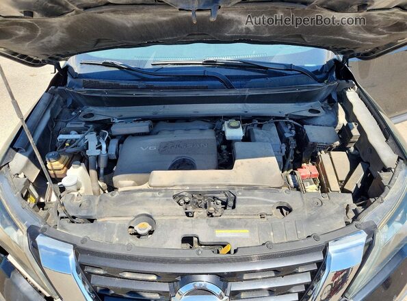 5N1DR2MM8JC634670 2018 NISSAN PATHFINDER Black Engine compartment view