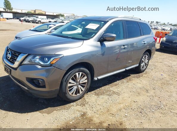 5N1DR2MM8JC656300 2018 NISSAN PATHFINDER Gray წინა მარცხენა ხედი სამი მეოთხედიდან