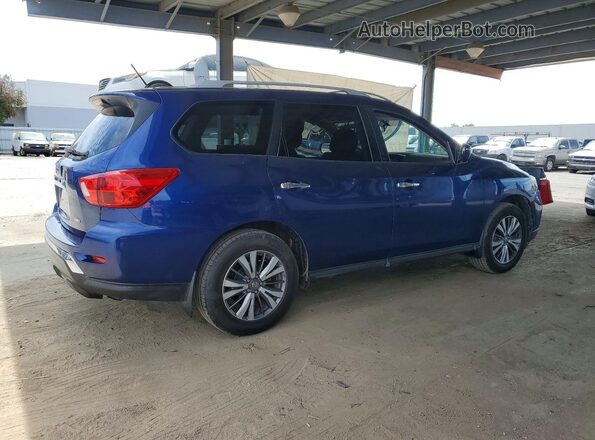 5N1DR2MM8JC658385 2018 NISSAN PATHFINDER Blue Задня права чверть