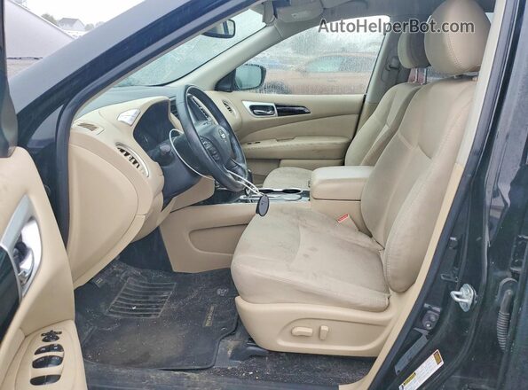 5N1DR2MN0KC623592 2019 NISSAN PATHFINDER Black Widok wnętrza z przodu