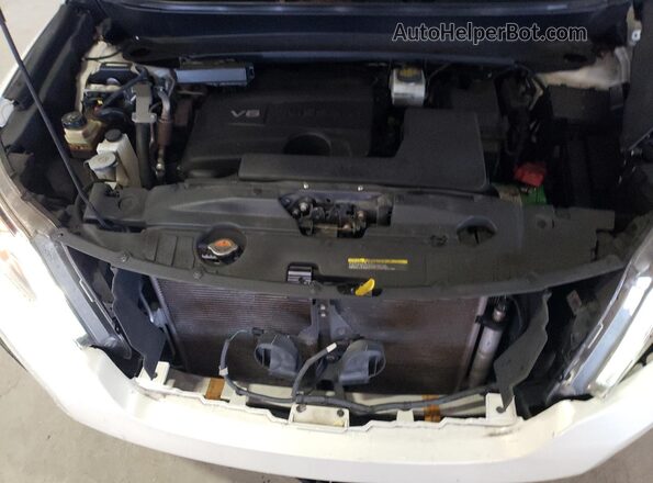 5N1DR2MN1JC614043 2018 NISSAN PATHFINDER White Engine compartment view