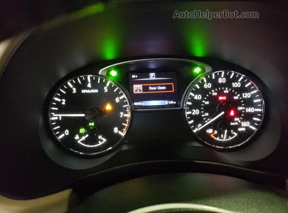 5N1DR2MN1JC614043 2018 NISSAN PATHFINDER White Instrument cluster view
