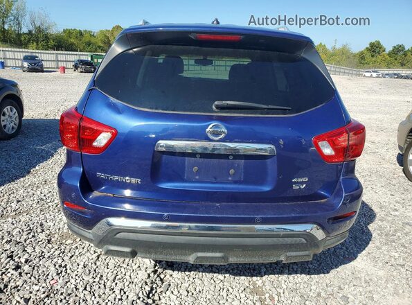 5N1DR2MN6JC605483 2018 NISSAN PATHFINDER Blue Rear view