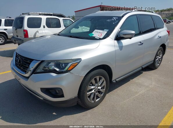 5N1DR2MN6KC628019 2019 NISSAN PATHFINDER Silver წინა მარცხენა ხედი სამი მეოთხედიდან
