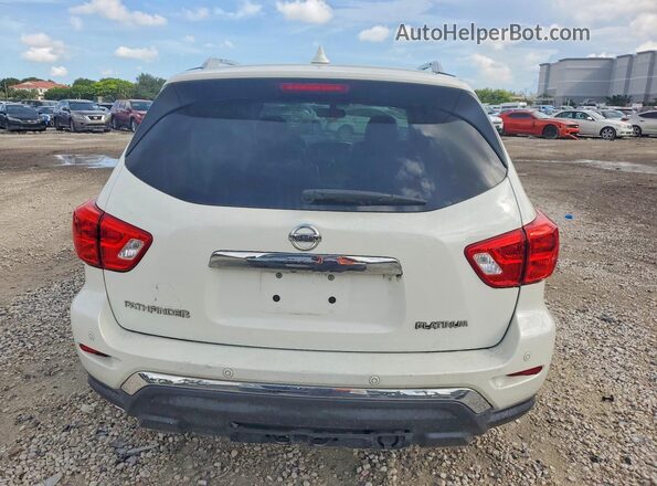 5N1DR2MN6KC633740 2019 NISSAN PATHFINDER White Вид ззаду