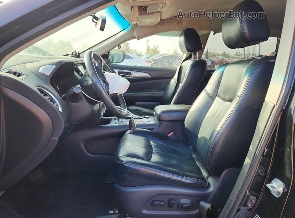5N1DR2MN8JC625072 2018 NISSAN PATHFINDER Black Widok wnętrza z przodu