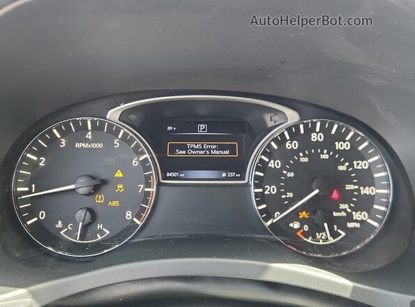 5N1DR2MNXKC655370 2019 NISSAN PATHFINDER Белый Вид щитка приборов