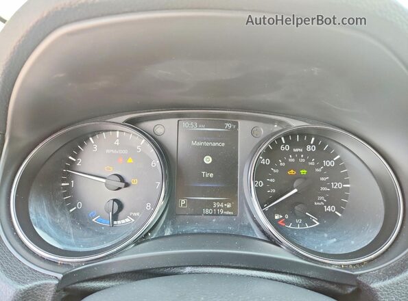 5N1ET2MV3HC786266 2017 NISSAN ROGUE Белый Вид щитка приборов