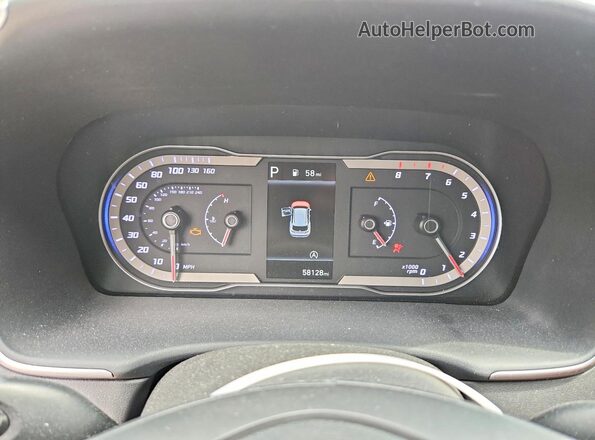 5NMJACAE5NH056455 2022 HYUNDAI TUCSON Серый Вид щитка приборов