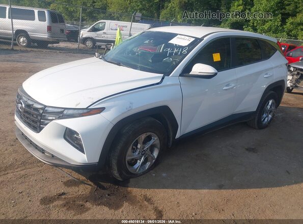 5NMJACAE7NH069448 2022 HYUNDAI TUCSON White Առջևի ձախ երեք քառորդ տեսարան