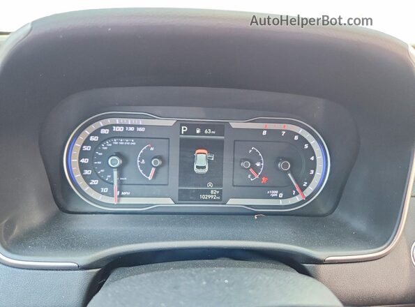 5NMJB3AE6NH045879 2022 HYUNDAI TUCSON Серый Вид щитка приборов